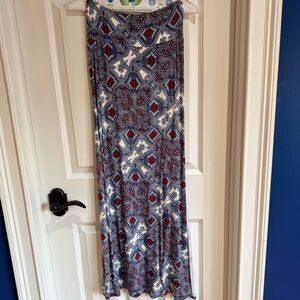Patterned Red, White &Blue Women's Skirt